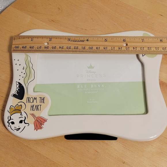 Rae Dunn Disney Princess and Frog Tiana From the Heart 4×6 Frame Artisan Collect - Picture 10 of 15